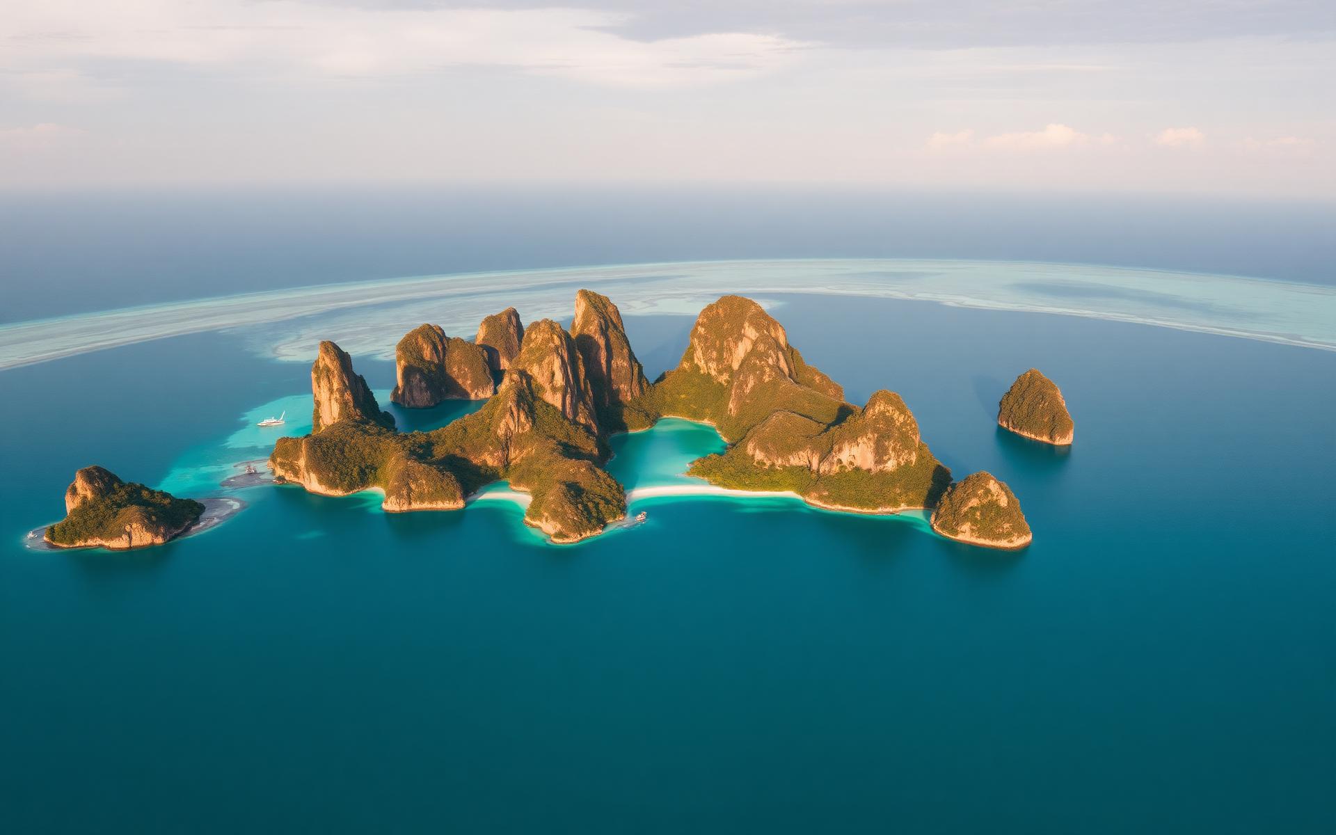 Aerial view of Wayag, Raja Ampat, Indonesia